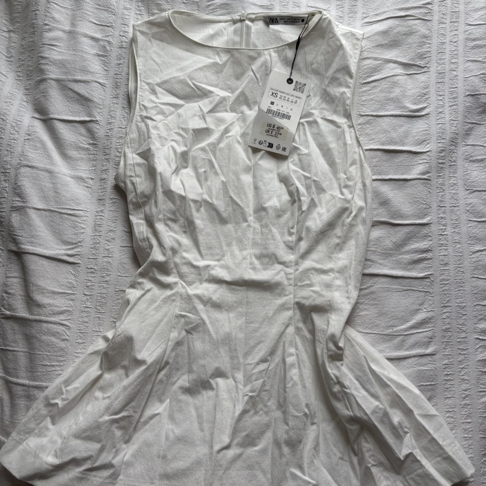 Zara White Mini Dress